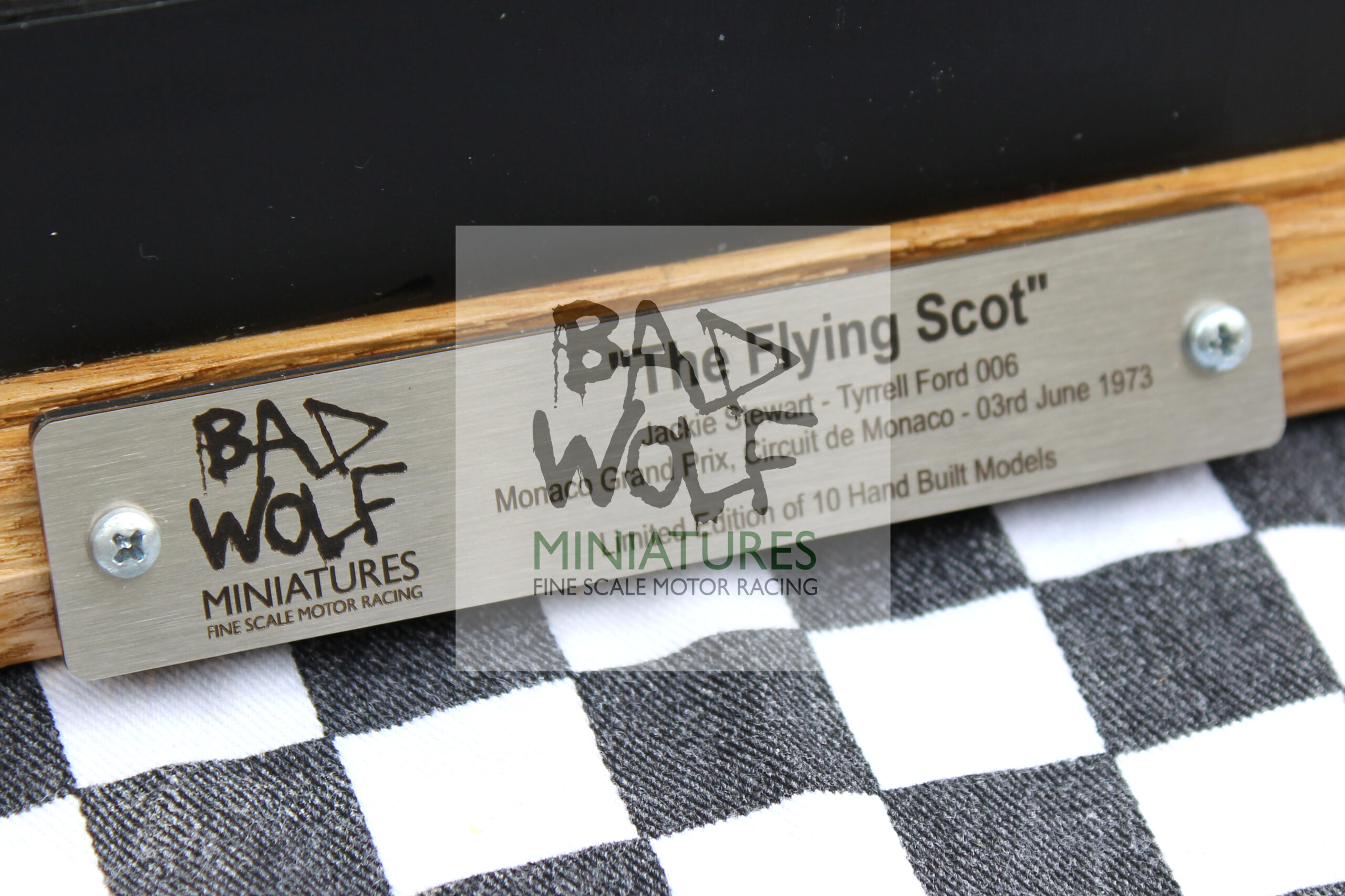 "The Flying Scot" - Limited Edition Signed Diorama - Sir Jackie Stewart - Tyrrell 006, Monaco 1973 - Image 13