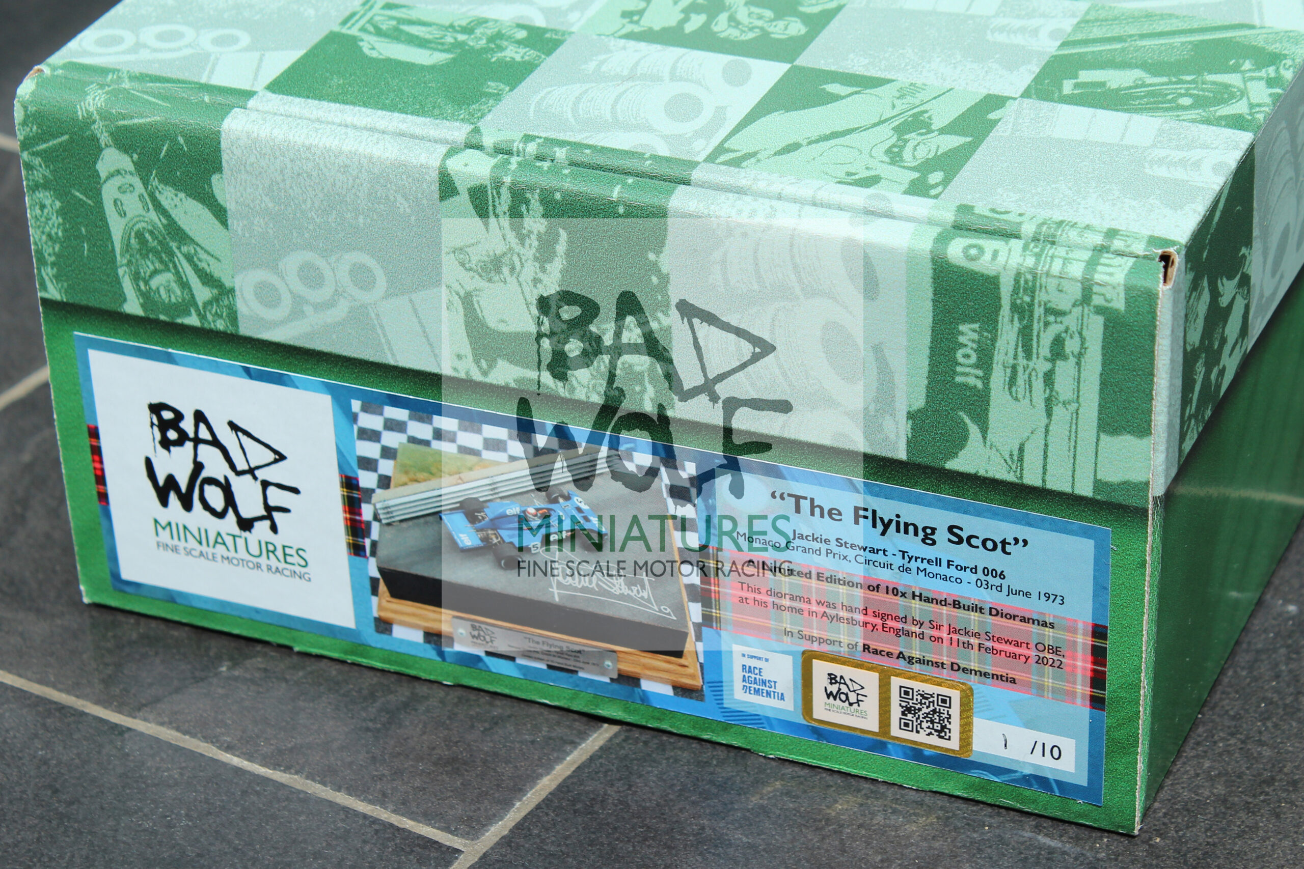 "The Flying Scot" - Limited Edition Signed Diorama - Sir Jackie Stewart - Tyrrell 006, Monaco 1973 - Image 21